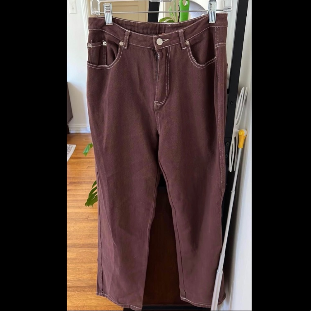 Vintage brown loose fitting pants